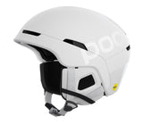 White OBEX BC MIPS helmet with advanced durability for backcountry adventures and enhanced safety features.