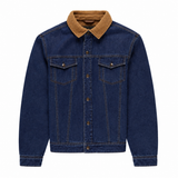 MANTEAU JEANS COL SHERPA