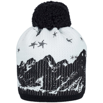 TUQUE SEJA M.GBBonnet en tricot grossier avec pompon de fil et motif imprimé Ainsi que des applications en strass, un aspect tricot lisse, l'impression de collection, Avec doublure polaire 50% polyester 28% coton 22% polyamide