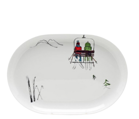 PLATEAU OVALE 33CM TELESIEGE