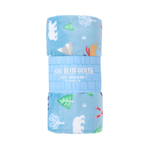 COUVERTE MOLLETON SKI D'ANTAN MILKY BLUE