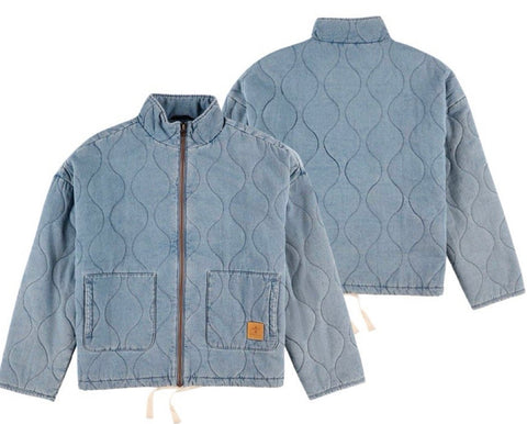 MANTEAU MATELASSE EN DENIM F