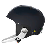 L'Artic SL Mips helmet in navy blue side view, featuring Mips technology for enhanced safety and 360° adjustment.