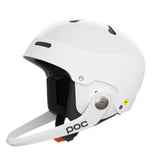 L'Artic SL Mips ski helmet in white, featuring advanced safety technology and 360° adjustment for optimal comfort.