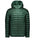 Manteau Coalesce H en vert, isolé, durable et léger avec capuche intégrée.
