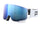 NEXAL MID ski goggles featuring cylindrical lens and unique design with zygomatic coverage for enhanced face protection.