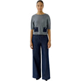 CHANDAIL POCHE DENIM