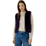 VESTE EFFET FAUSSE FOURRURE