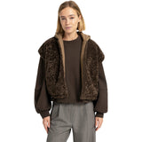 VESTE REVERSIBLE FOURRURE