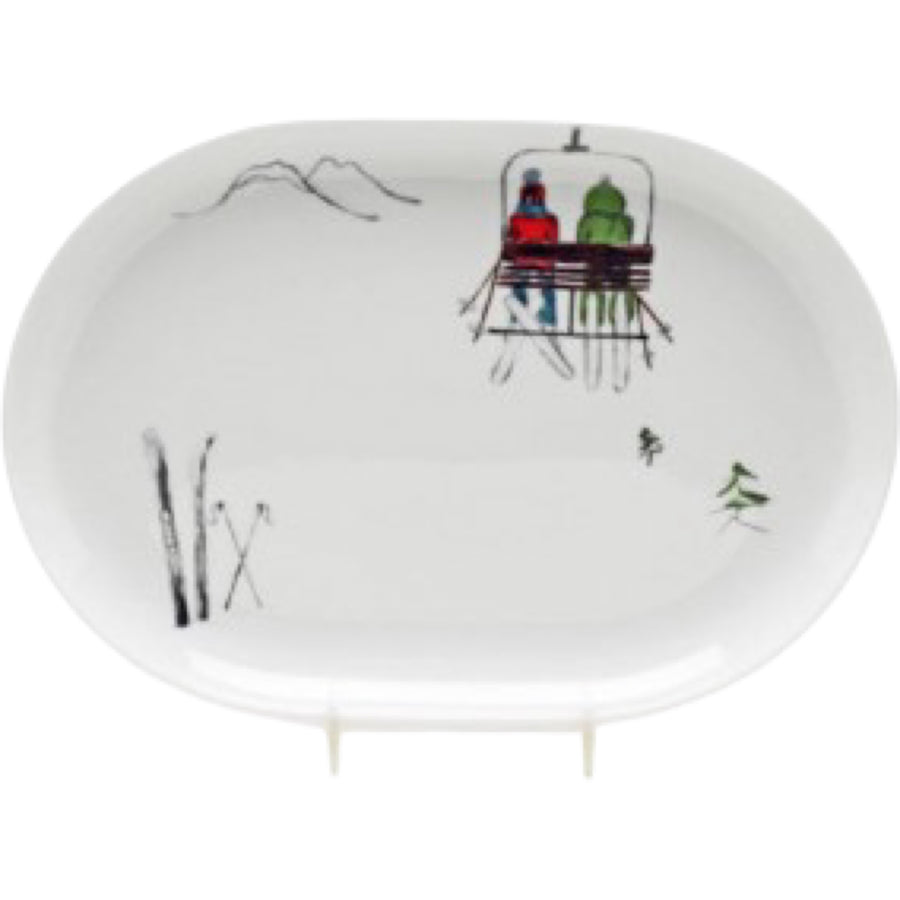 PLATEAU OVALE 33CM TELESIEGE