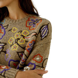 CHANDAIL BRODERIES FLORALES