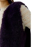 VESTE EFFET FAUSSE FOURRURE