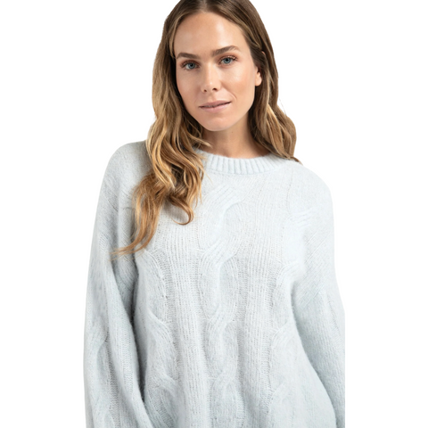 CABLE SWEATER ROUND NECK